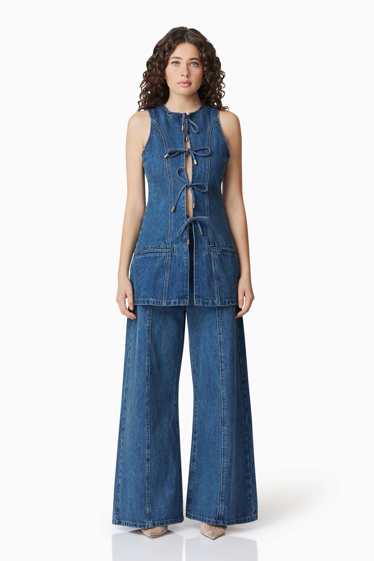CURAAE Clara Sleeveless Denim Set