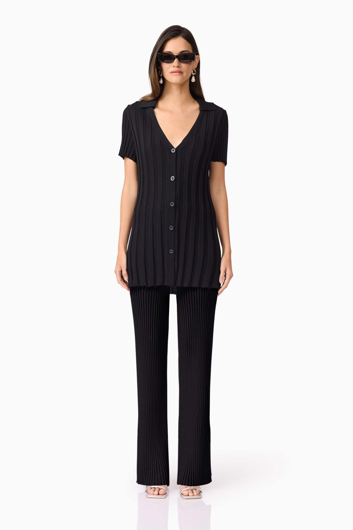 CURAAE Annabelle Knit Shirt In Black