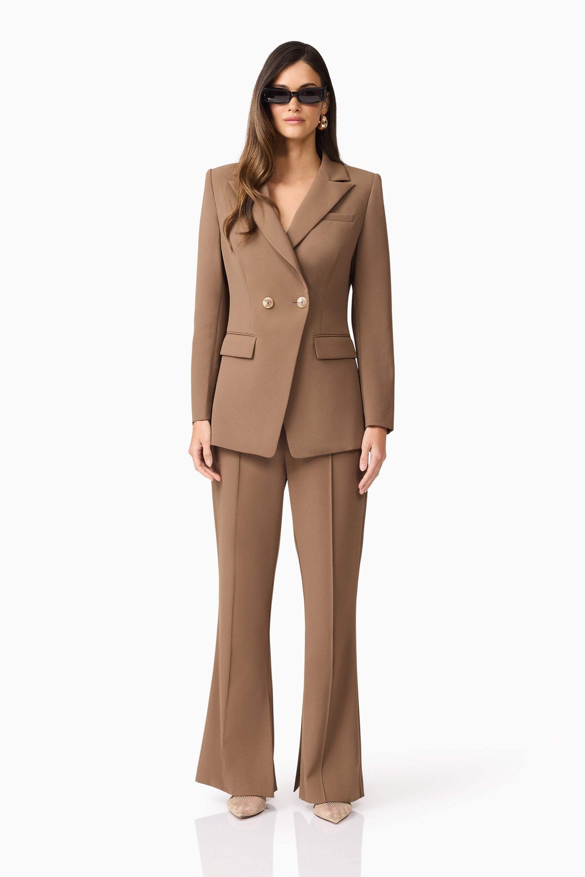 CURAAE Sandy Suit Trouser In Brown