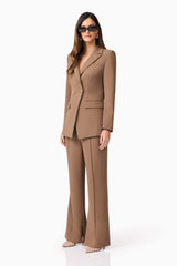 CURAAE Sandy Suit Blazer In Brown