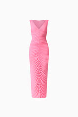 CURAAE Ordelia Maxi Dress in Pink