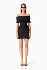 CURAAE Catiana Mini Dress in Black