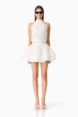CURAAE Estrella Mini Dress in White