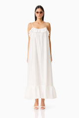 CURAAE Estrella Maxi Dress in White