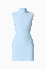 CURAAE Sacha Mini Dress in Baby Blue