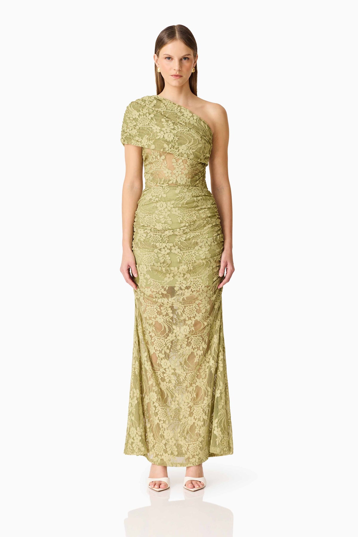 CURAAE Fiorella Skirt in Pistachio Green