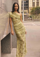 CURAAE Fiorella Skirt in Pistachio Green