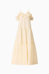 CURAAE Maribelle Maxi Dress in Lemon Yellow
