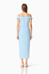 CURAAE Sacha Maxi Dress in Baby Blue