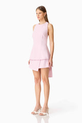 CURAAE Celie Top & Skirt Set in Blush Pink