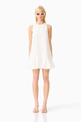 CURAAE Sierra Mini Shift Dress in White