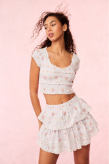 Cambron Cotton Floral Top