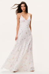 Castilla Silk Patchwork Maxi Dress