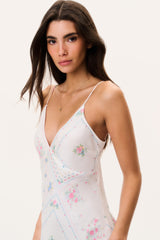 Castilla Silk Patchwork Maxi Dress