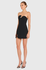 Strapless Puzzle Mini Dress