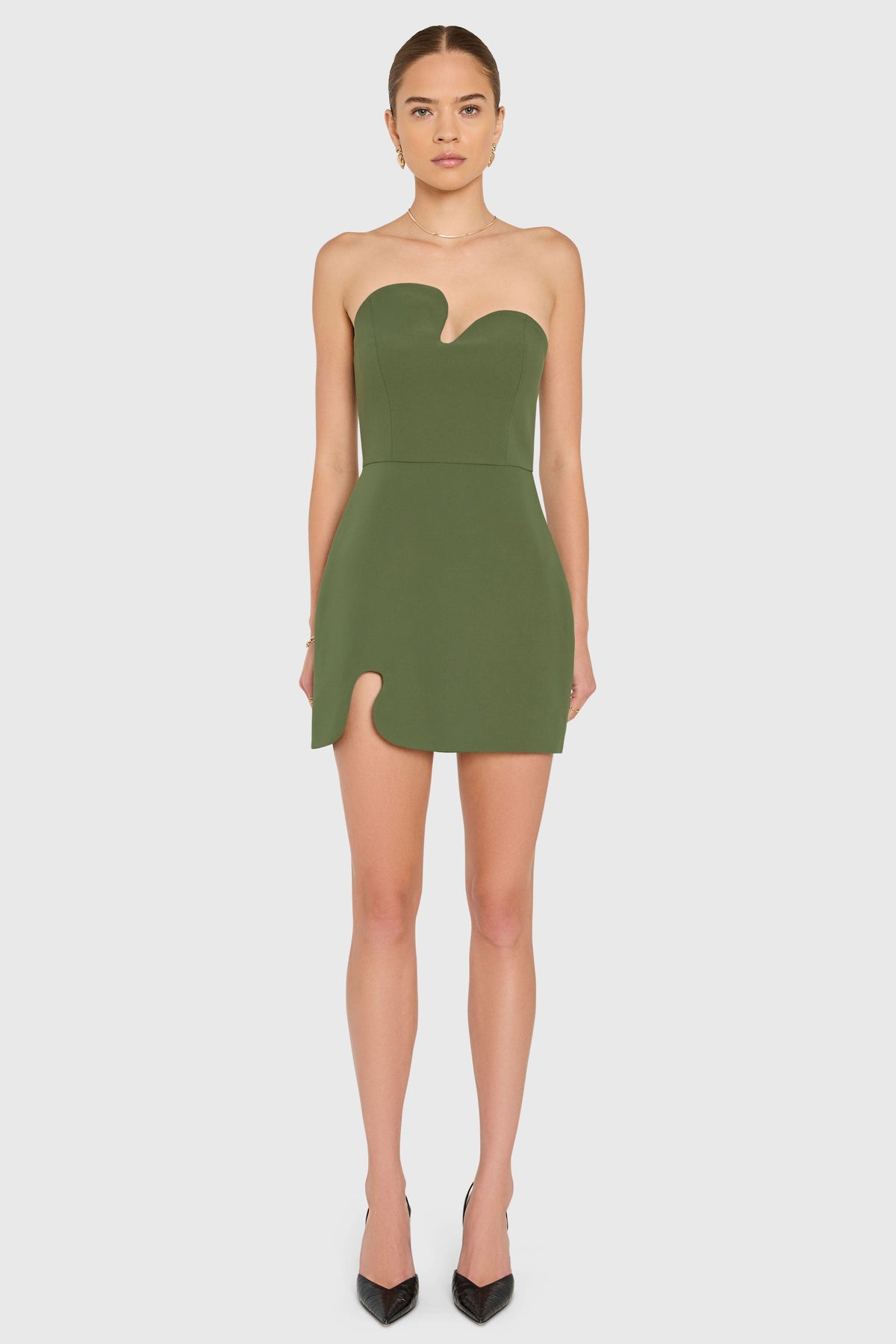 Strapless Puzzle Mini Dress