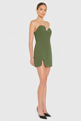 Strapless Puzzle Mini Dress