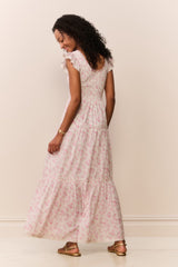 Chessie Blooming Floral Maxi Dress - RUSTIC ORCHID