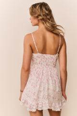 Alonna Blooming Floral Mini Dress - RUSTIC ORCHID