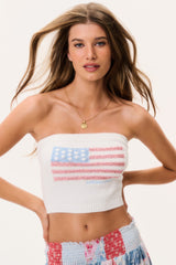Deserae Sparkle Americana Tube Top