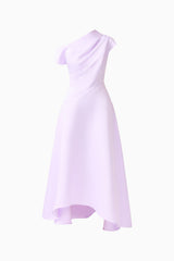 Marissa One Shoulder Gown in Purple