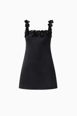 Lucetta Shift Mini Dress in Black