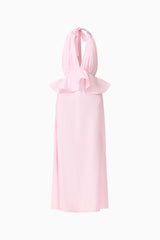 Fiorina Halter Neck Gown in Pale Pink