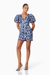Mila Eventwear Mini Dress In Blue