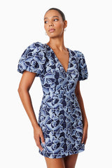 Mila Eventwear Mini Dress In Blue