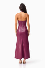 Nova Halter Gown in Purple