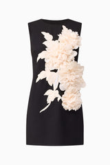 Zahara Shift Mini Dress in Black