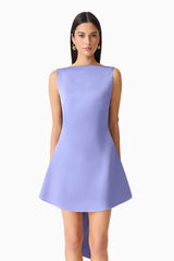 Jacinta Shift Mini Dress in Blue