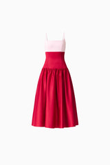 June A-Line Gown in Pink & Red