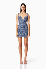 Denver Party Mini Dress In Blue
