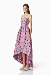 Aimee Strapless Gown in Pink
