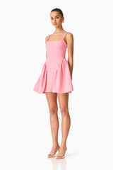 Risa Mini Dress in Bubblegum Pink