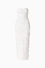 Lucine Strapless Gown in White