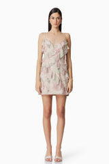 Monica Party Mini Dress in Floral