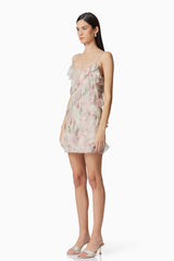 Monica Party Mini Dress in Floral