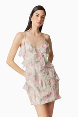Monica Party Mini Dress in Floral