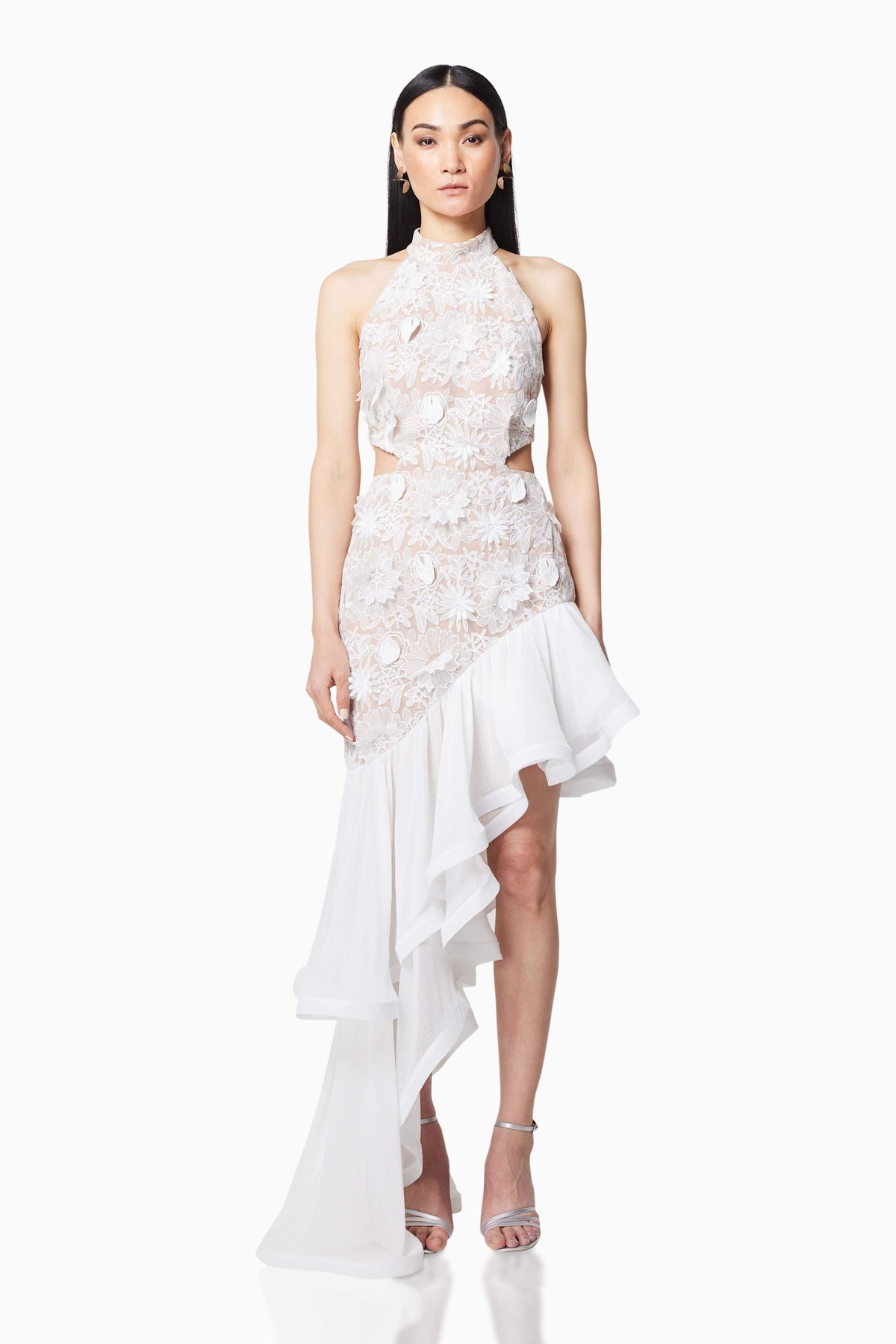 Dubrovnik Fitted Maxi Dress in White