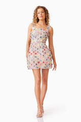 Aviva Party Mini Dress in Pink