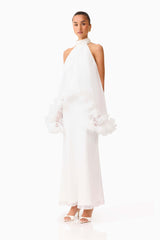 Poppy Cape Gown in White