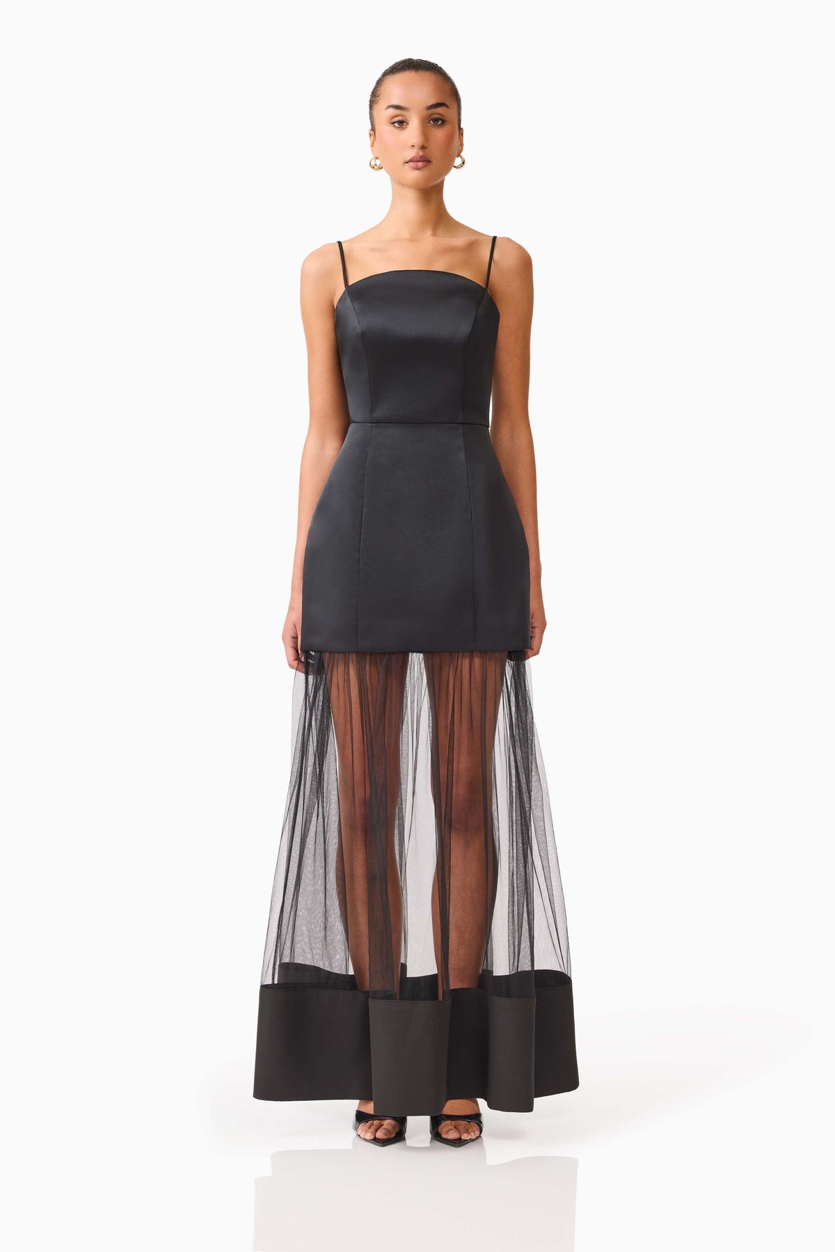 Marcella Strapless Gown in Black