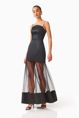 Marcella Strapless Gown in Black