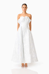 Laurel Sleeveless Maxi Dress in Silver