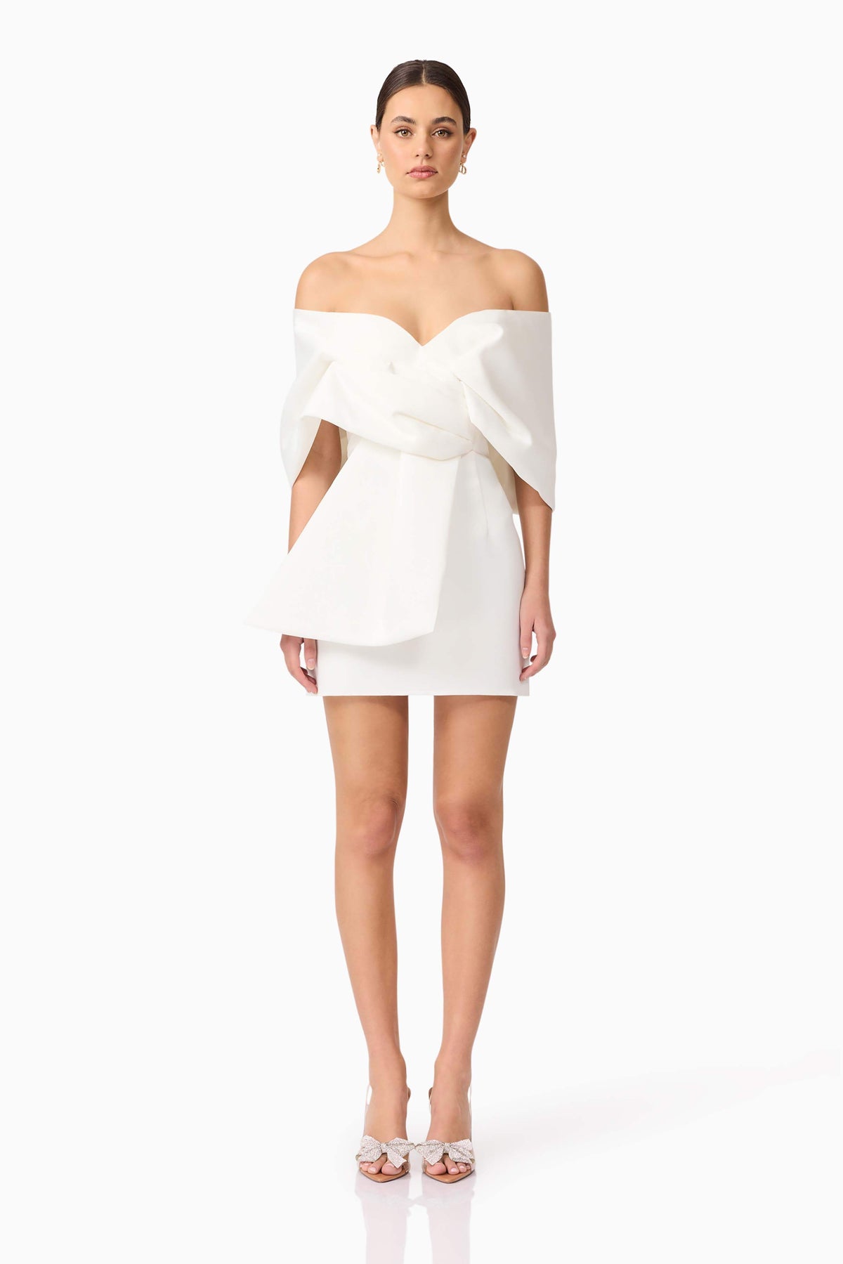 Dandelione Off The Shoulder Mini Dress in White