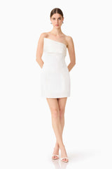 Sydney Strapless Mini Dress in White