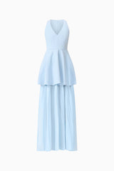 Anaya V Neck Maxi Dress in Blue