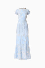 Annabelle Embellished Gown in Blue